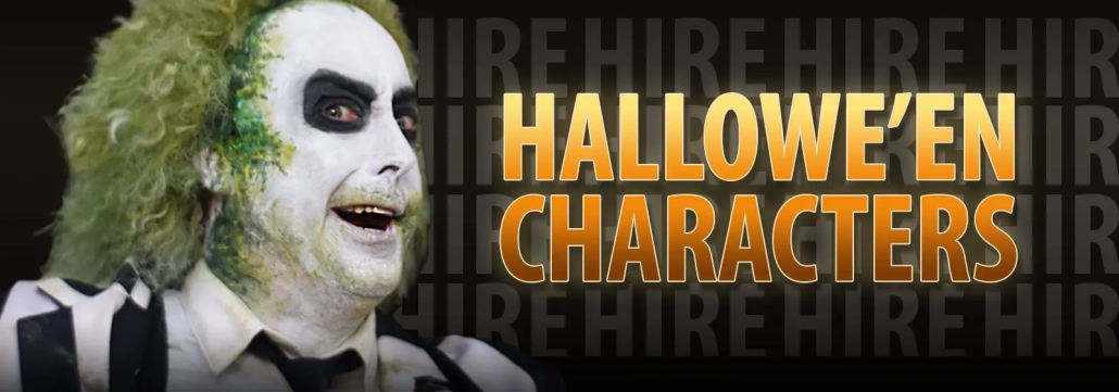 hire halloween character entertainers like Beetlejuice